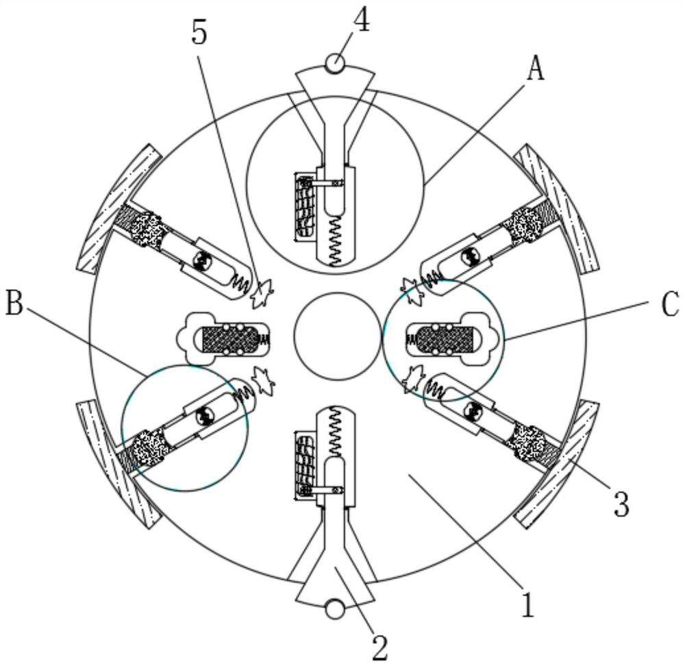 Self-adjusting device for grinding copper-aluminum new material pipeline