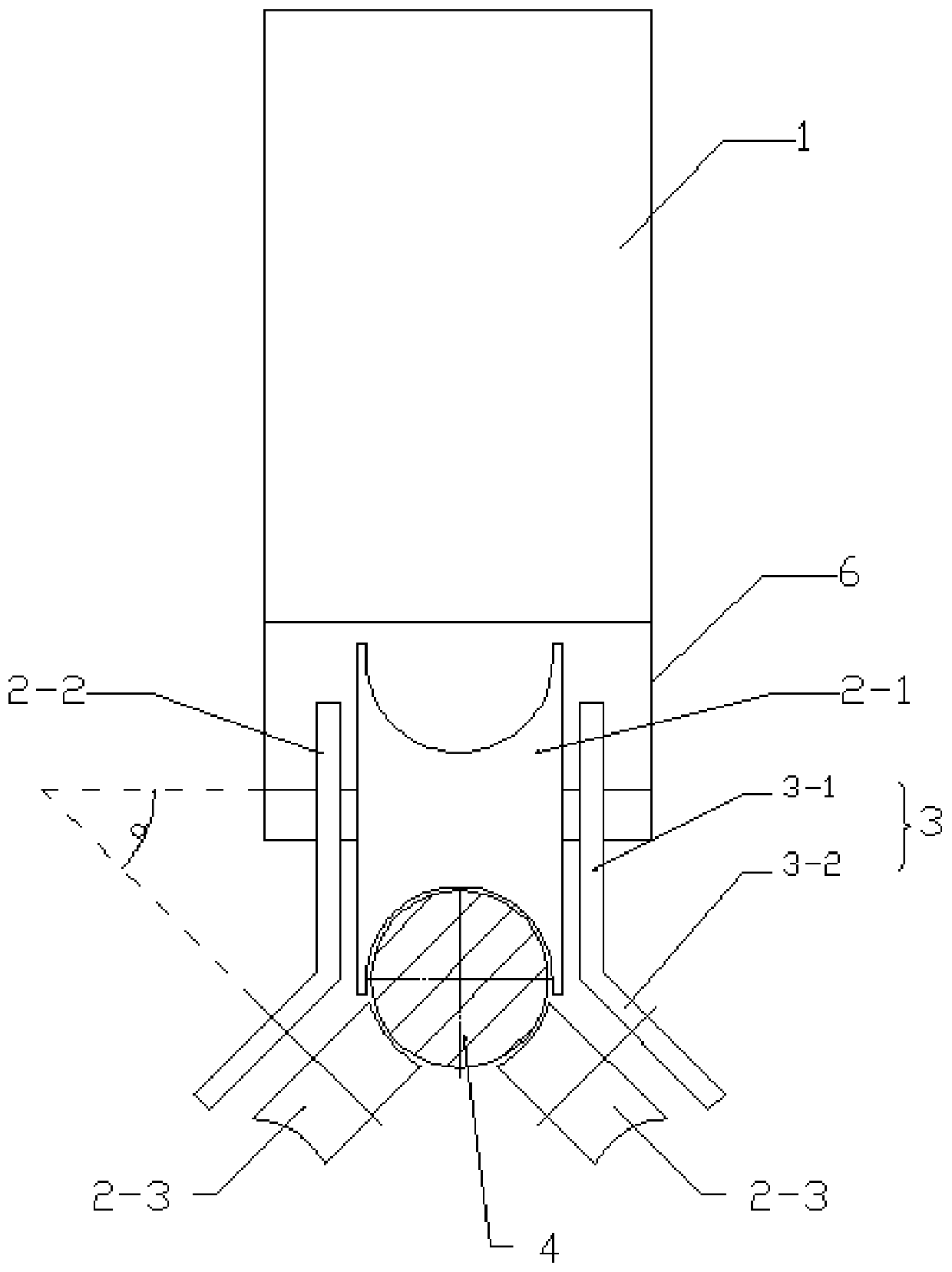 Carrying vehicle for a stair handrail and a stair handrail device