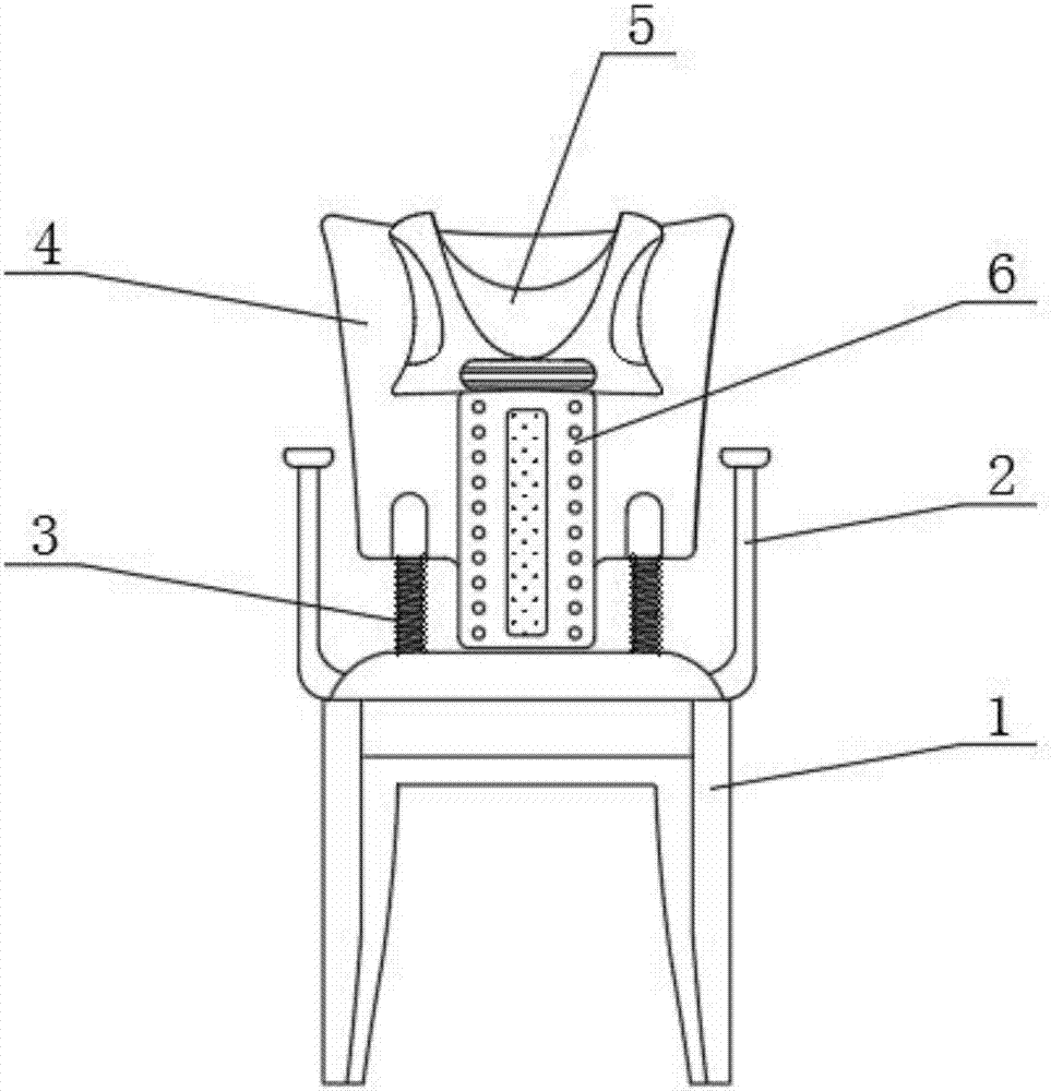 Orthopedic humpback fixing and correcting chair