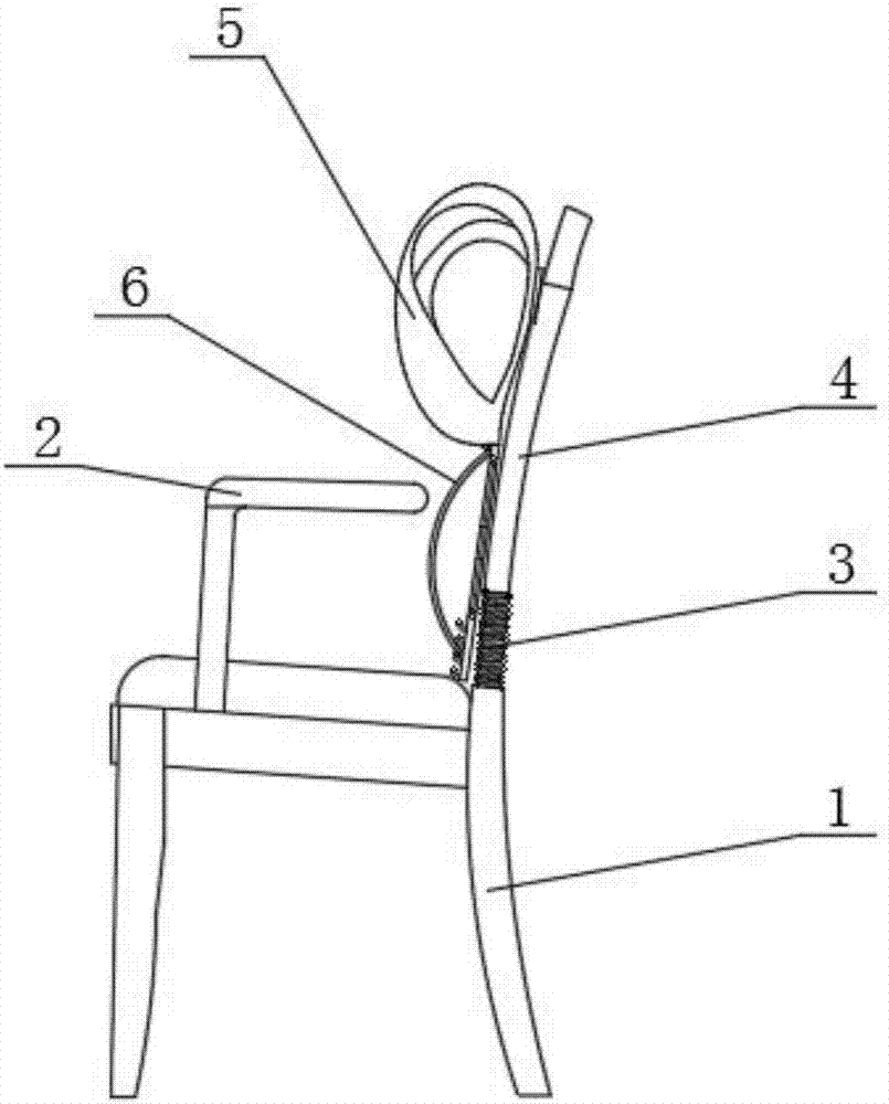 Orthopedic humpback fixing and correcting chair