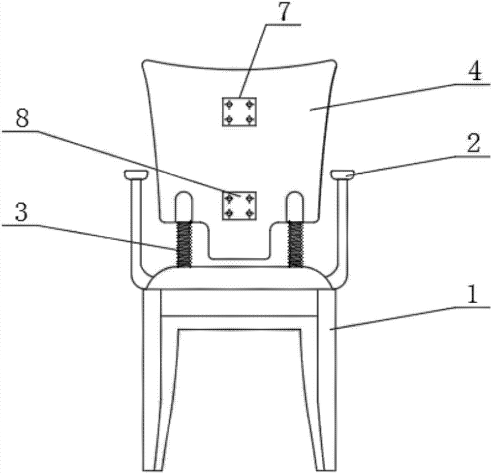 Orthopedic humpback fixing and correcting chair