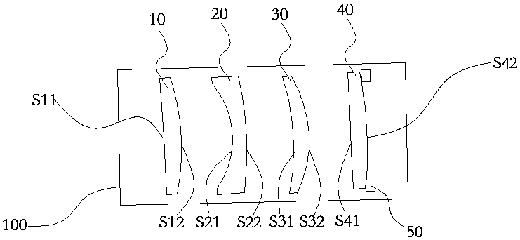 Imaging lens and laser thickness measurement device employing same