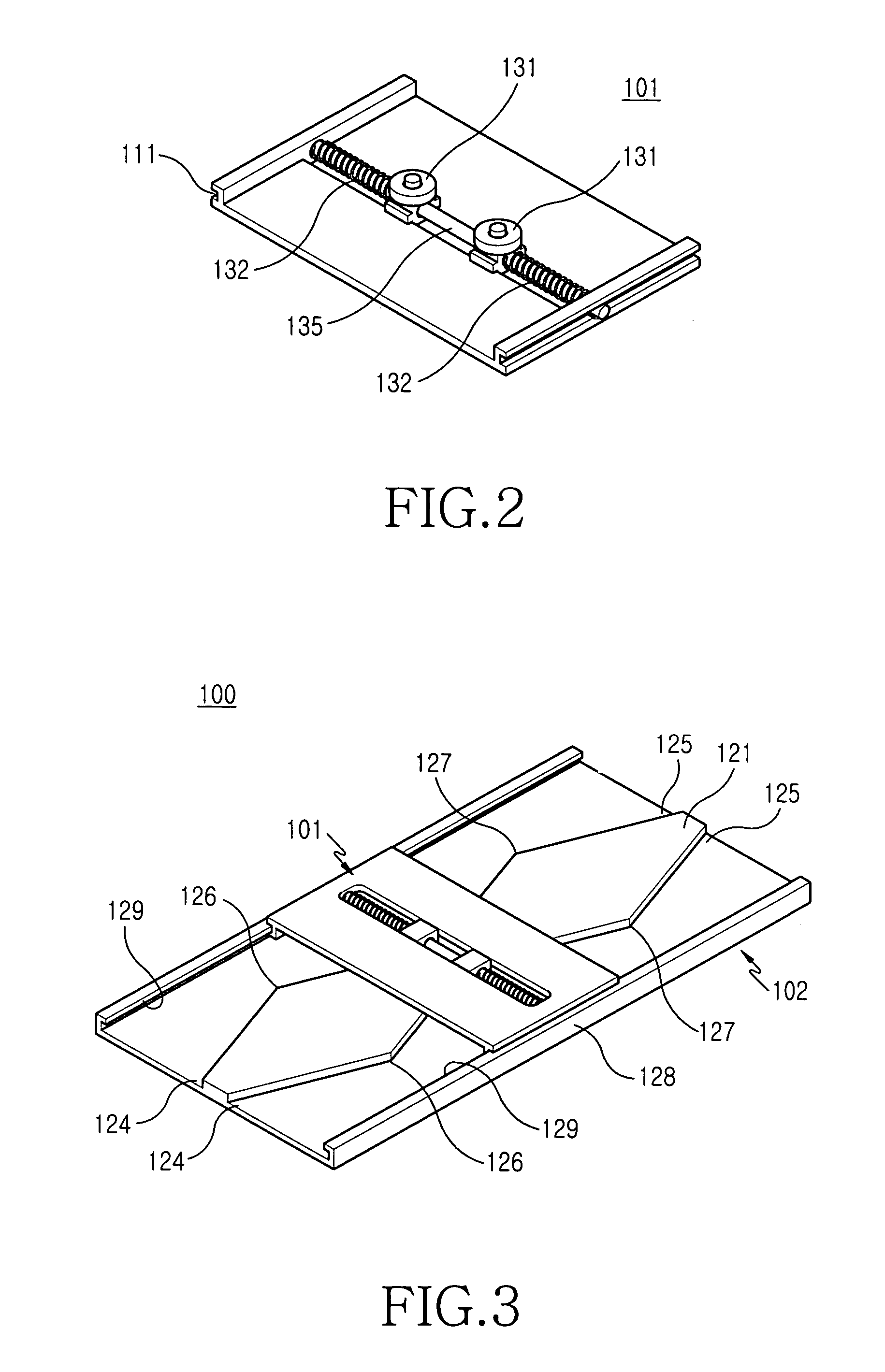 Sliding module for mobile terminal