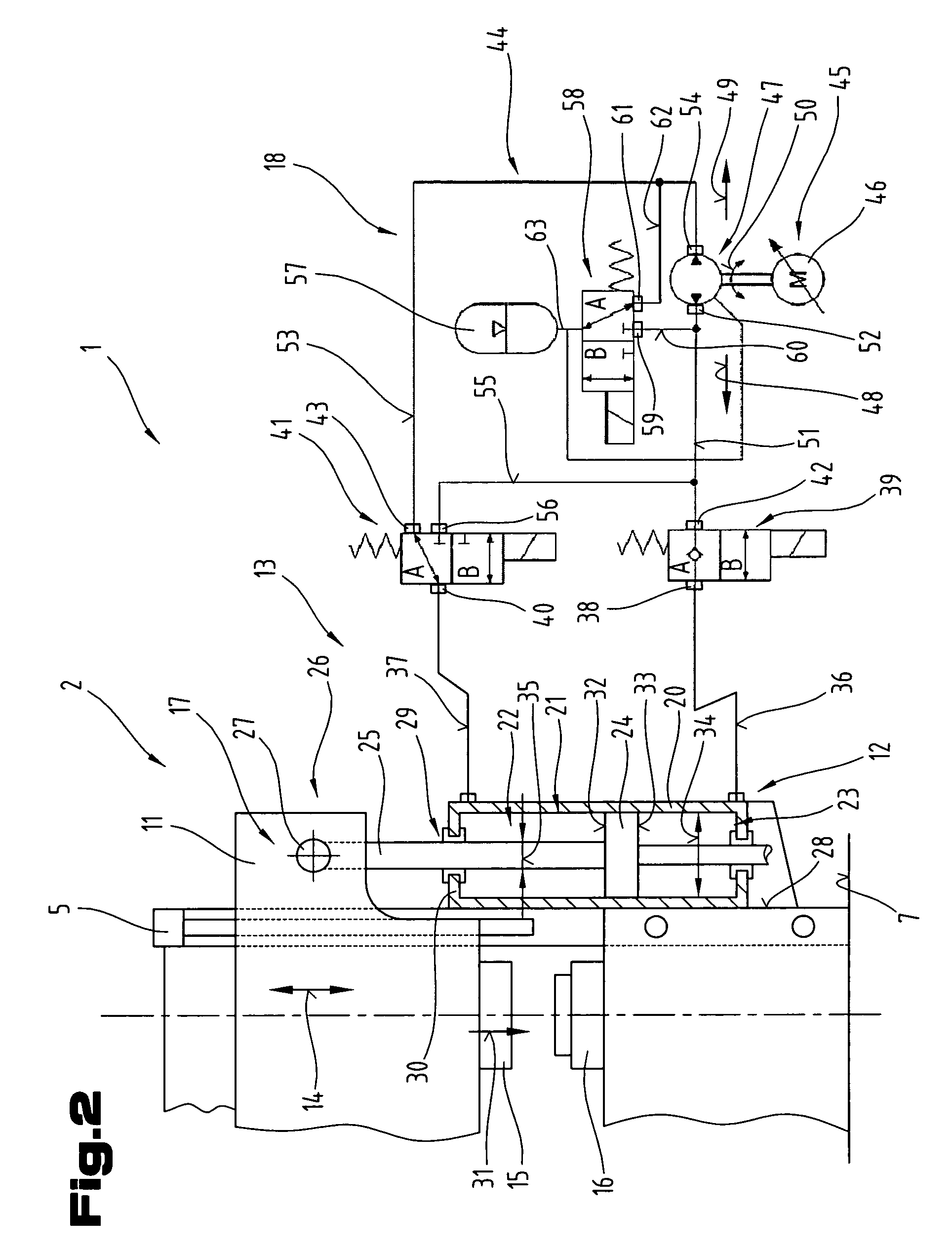 Drive device for a bending press