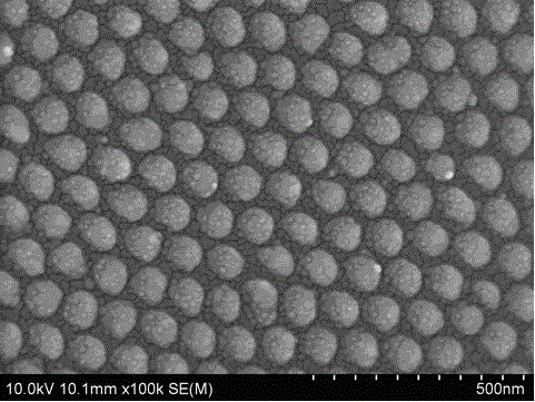 Glucose SERS detection substrate based on Ag@Ag nanodot hierarchical galaxy array and preparation method thereof