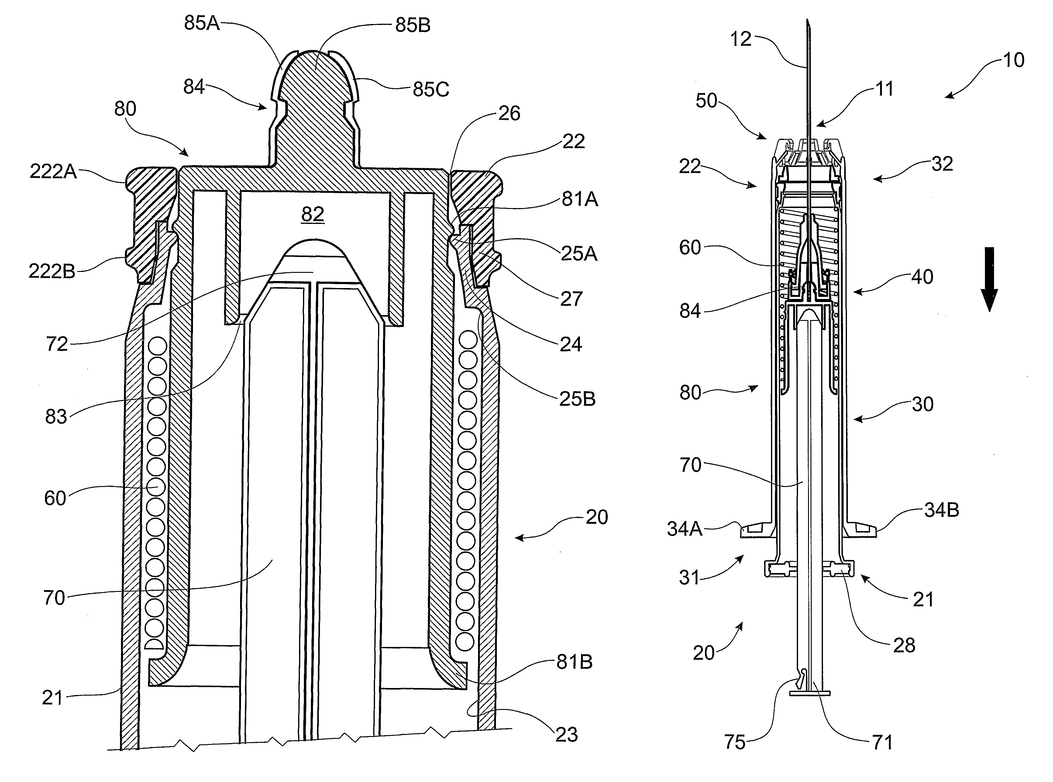 Controlled retraction syringe and plunger therefor