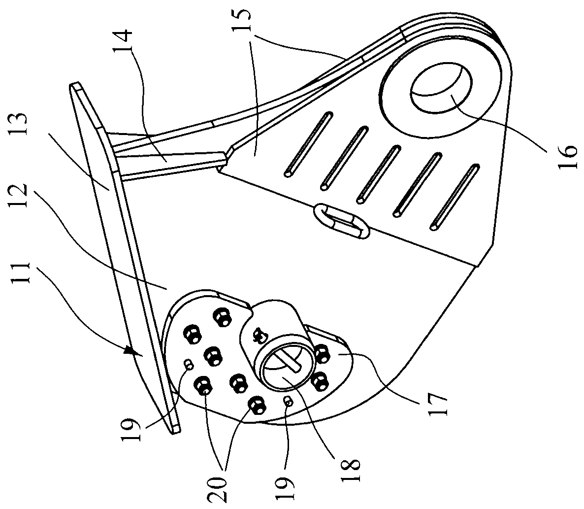 Movable pulley traction connecting device of inclined roadway winch used for transportation of hydraulic support