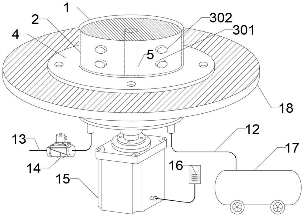 Arch breaking and unblocking device for material sending tank and arch breaking method