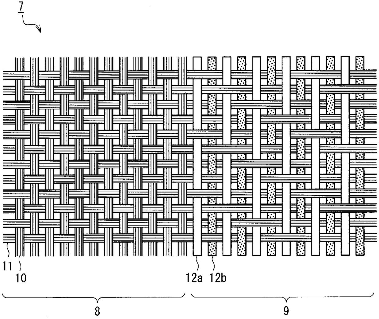 Stretchable fabric and sportswear and swimwear containing the stretchable fabric