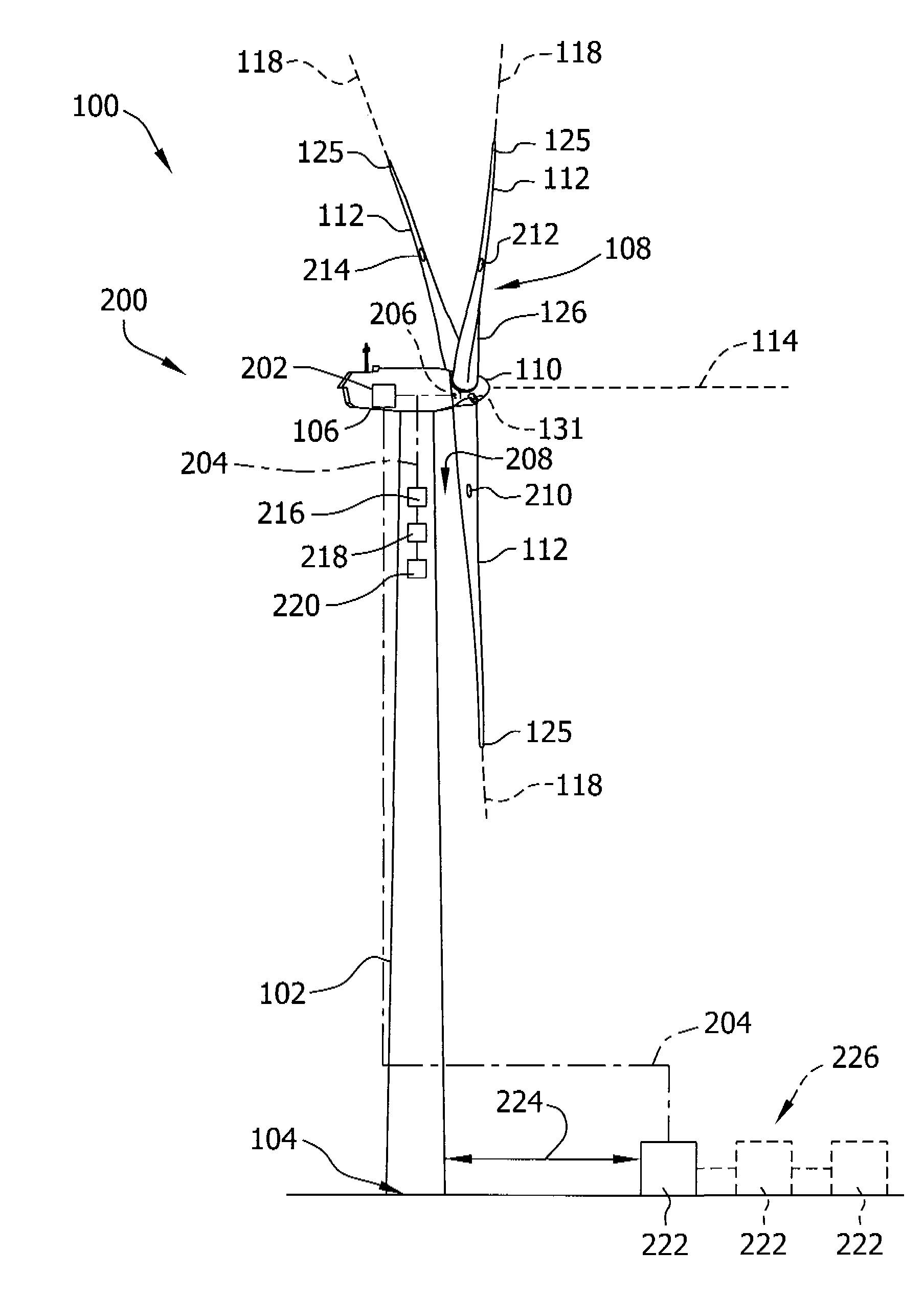 Method and system for operating a wind turbine generator