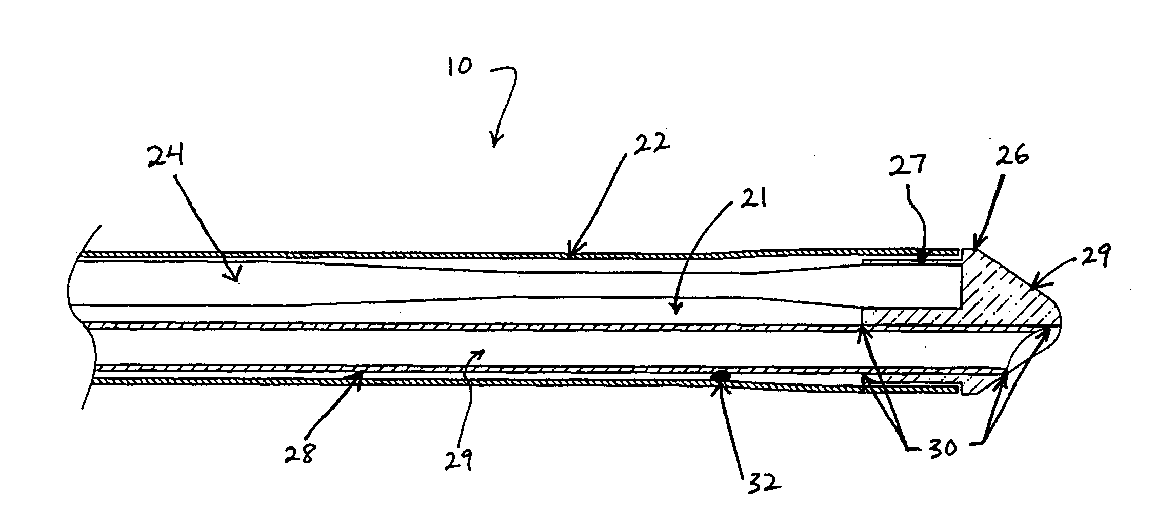 Ultrasound catheter for disrupting blood vessel obstructions