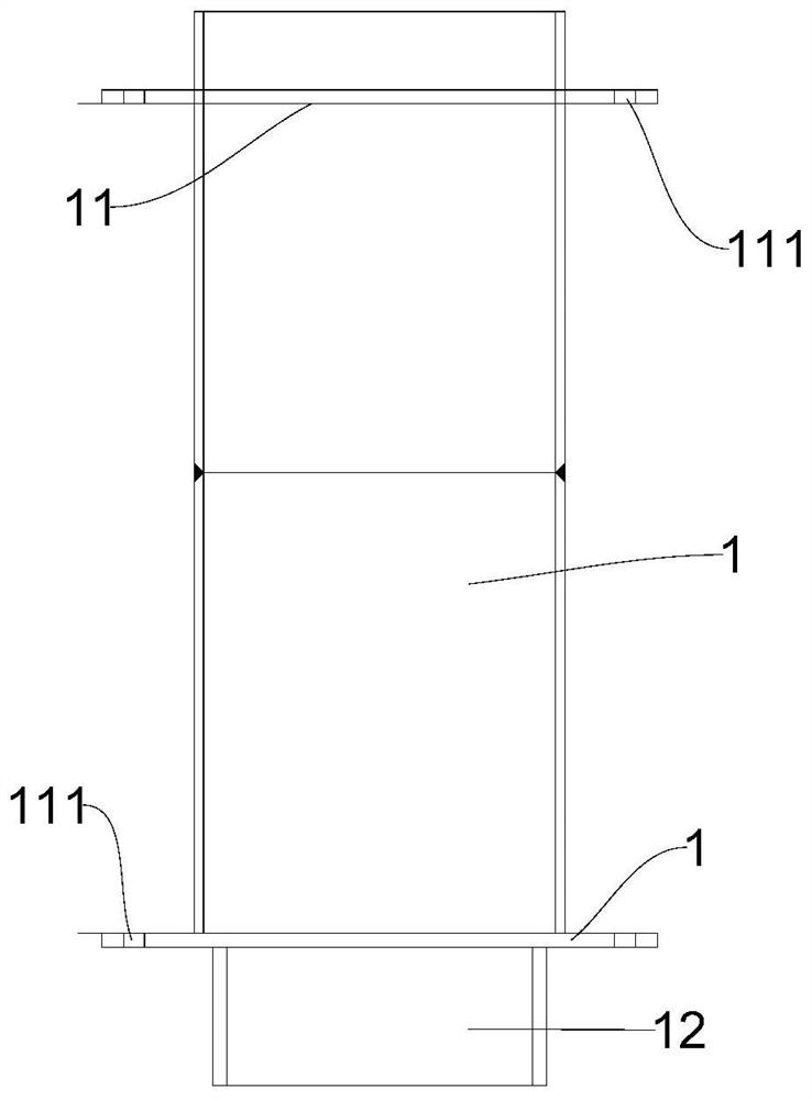 Steel pipe stand column positioning device and positioning construction method thereof