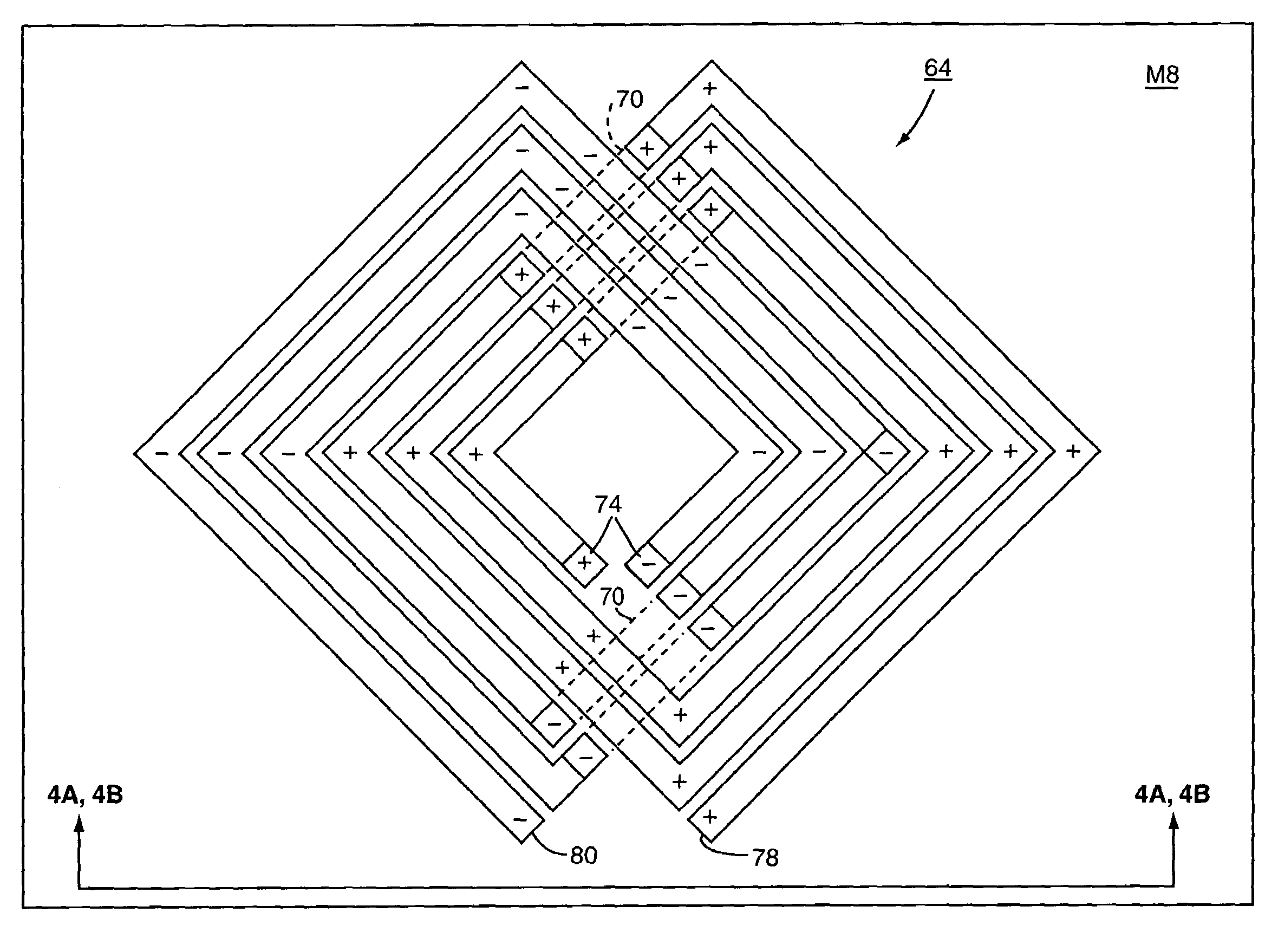 Differential inductor design for high self-resonance frequency