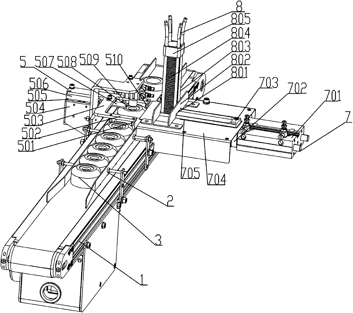 Automatic bottle cap and top cap positioning and assembly line and operation method thereof