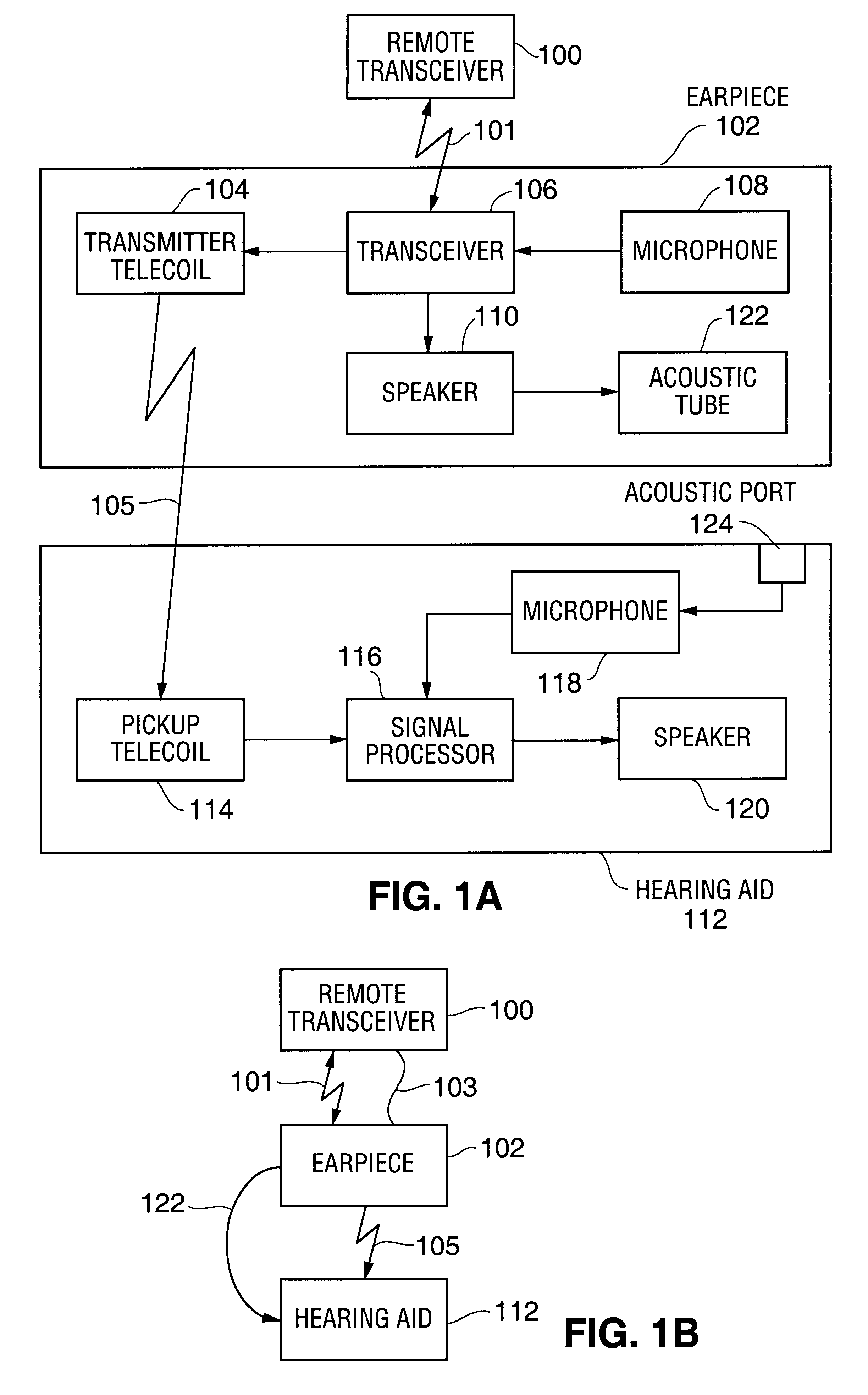 Hearing aid communications earpiece