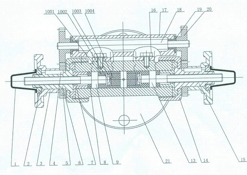 Bilateral sealing stop valve