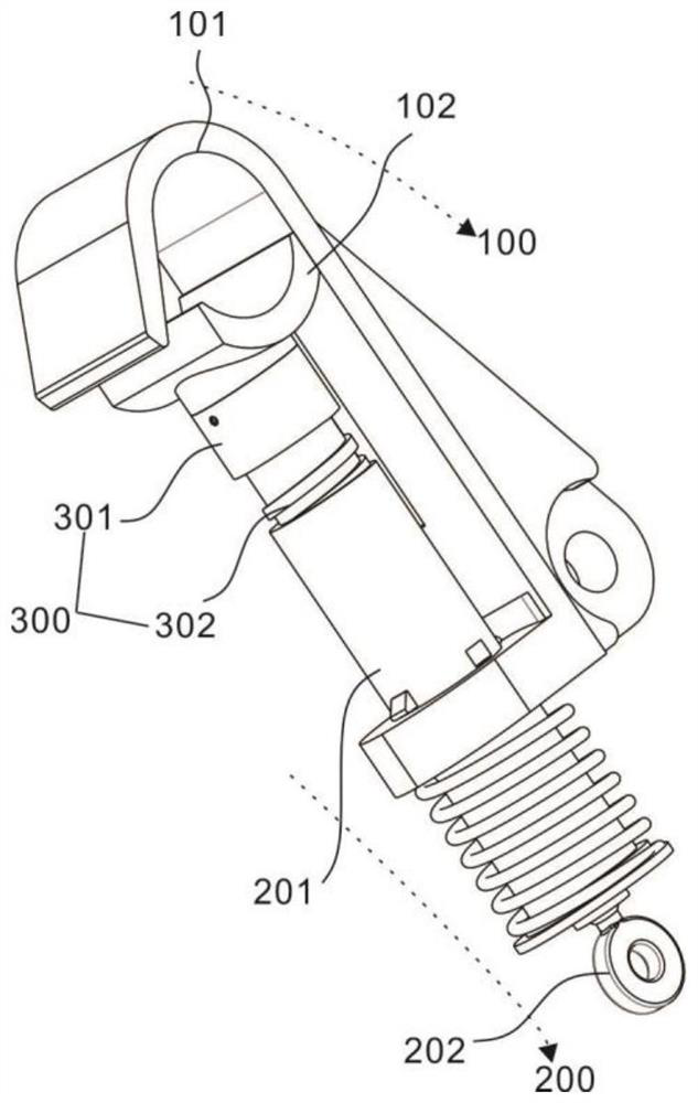 Branch wire clamp capable of being separated quickly