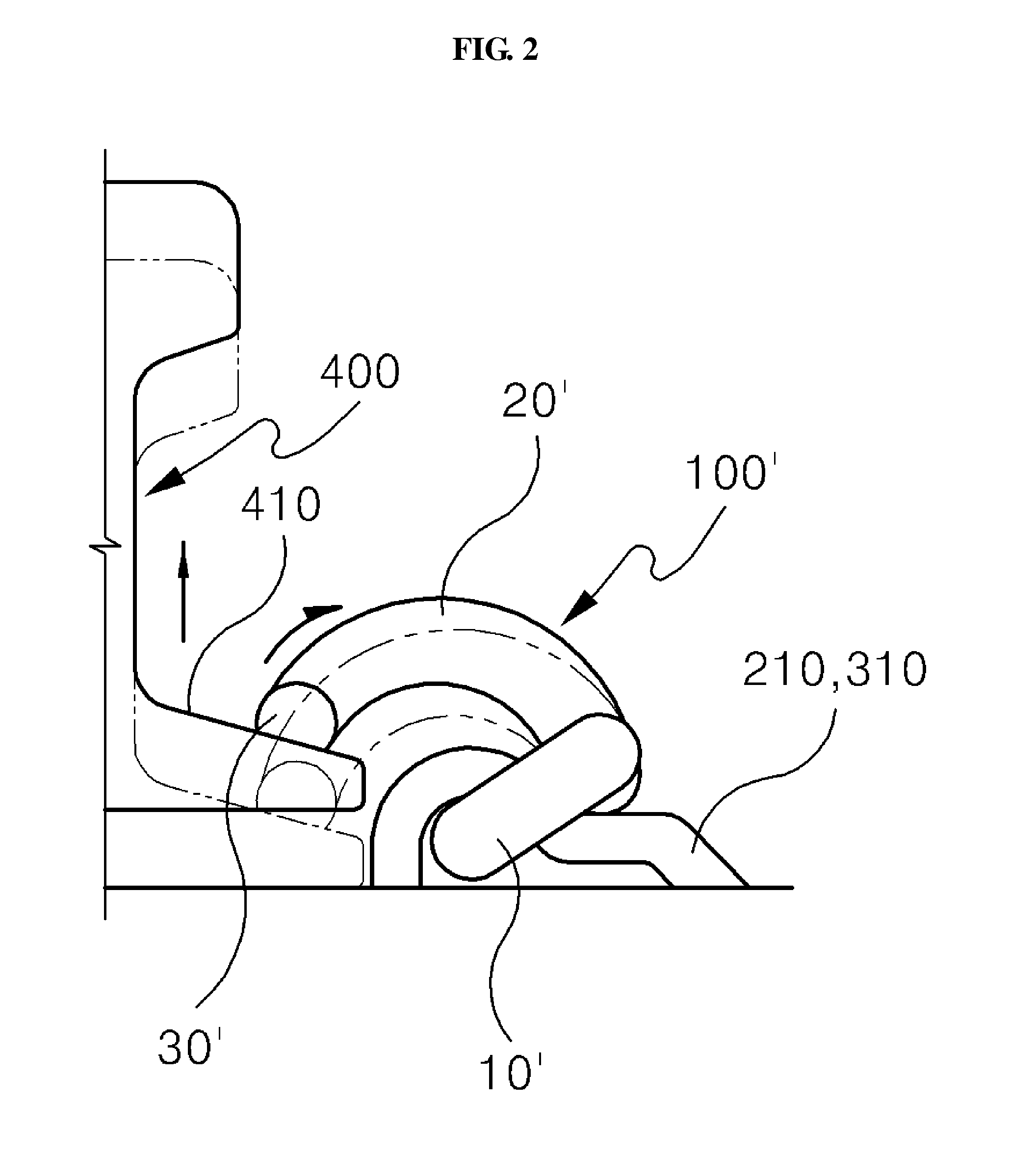 Elastic clip for fixing railway rail and method for installing the same