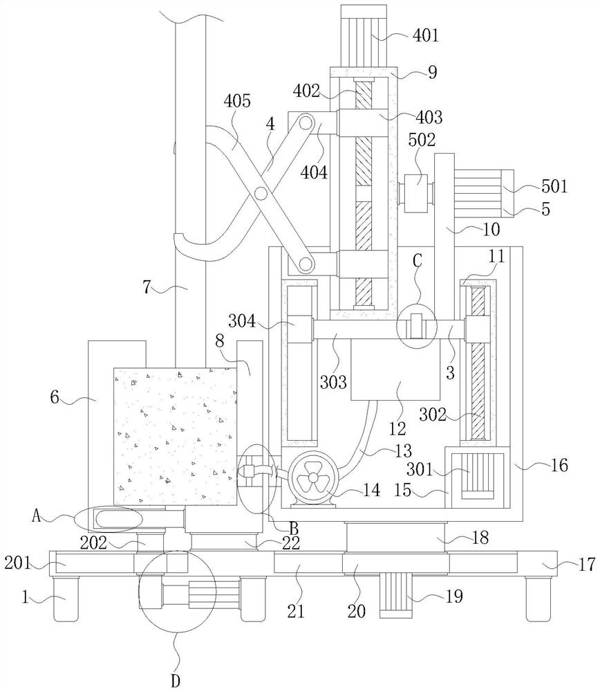 Forestry tree transplanting equipment with function of reducing water loss