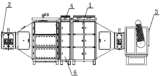 Electrostatic oil fume purifying device with coagulation electric field