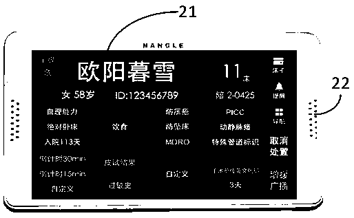 Nursing calling system and handheld extension for same