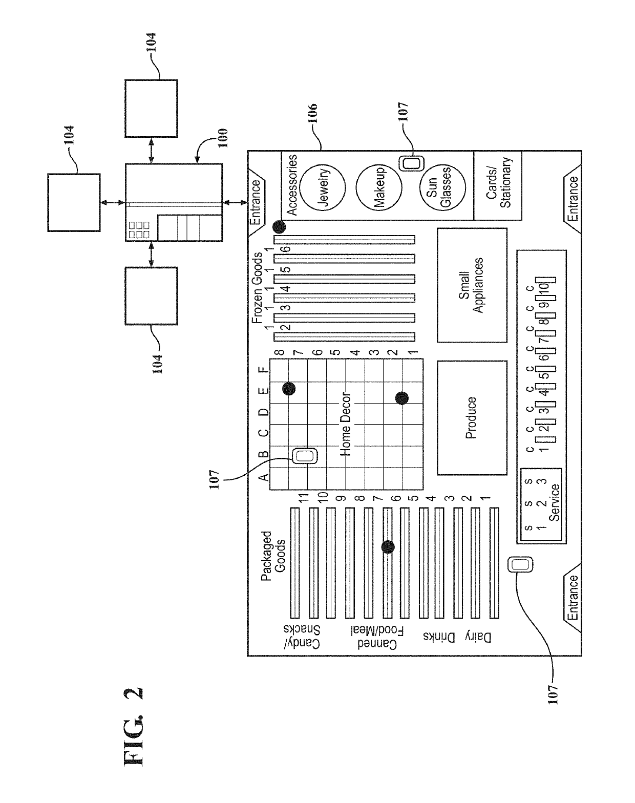 System for improving order batching using location information of items in retail store and method of using same