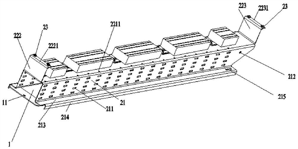 Terminal strip branching device and locomotive