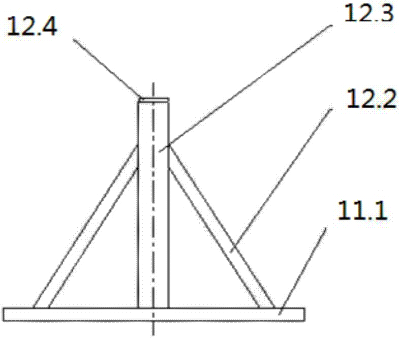 Foaming forming demoulding device for annular structural piece