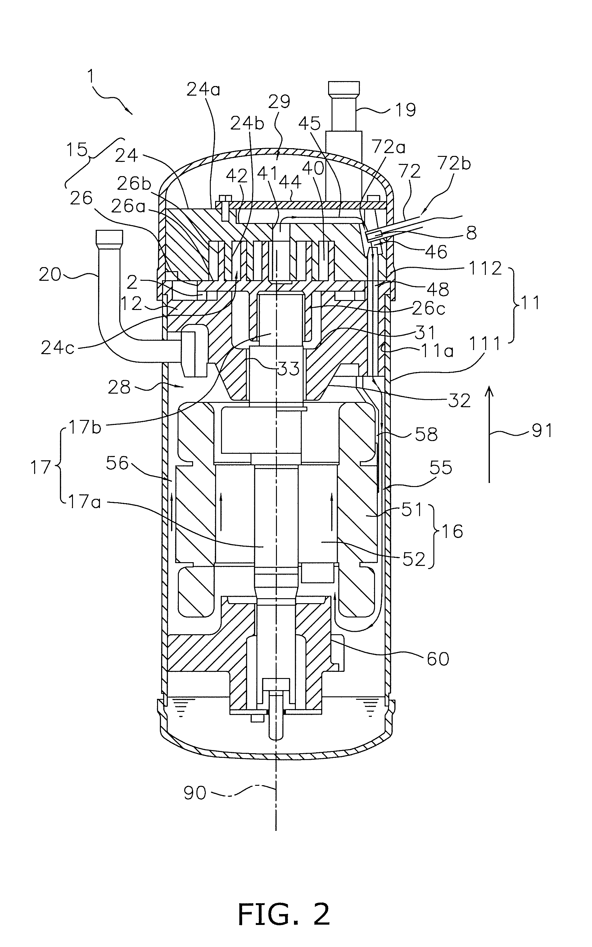 Compressor and refrigeration apparatus using the same