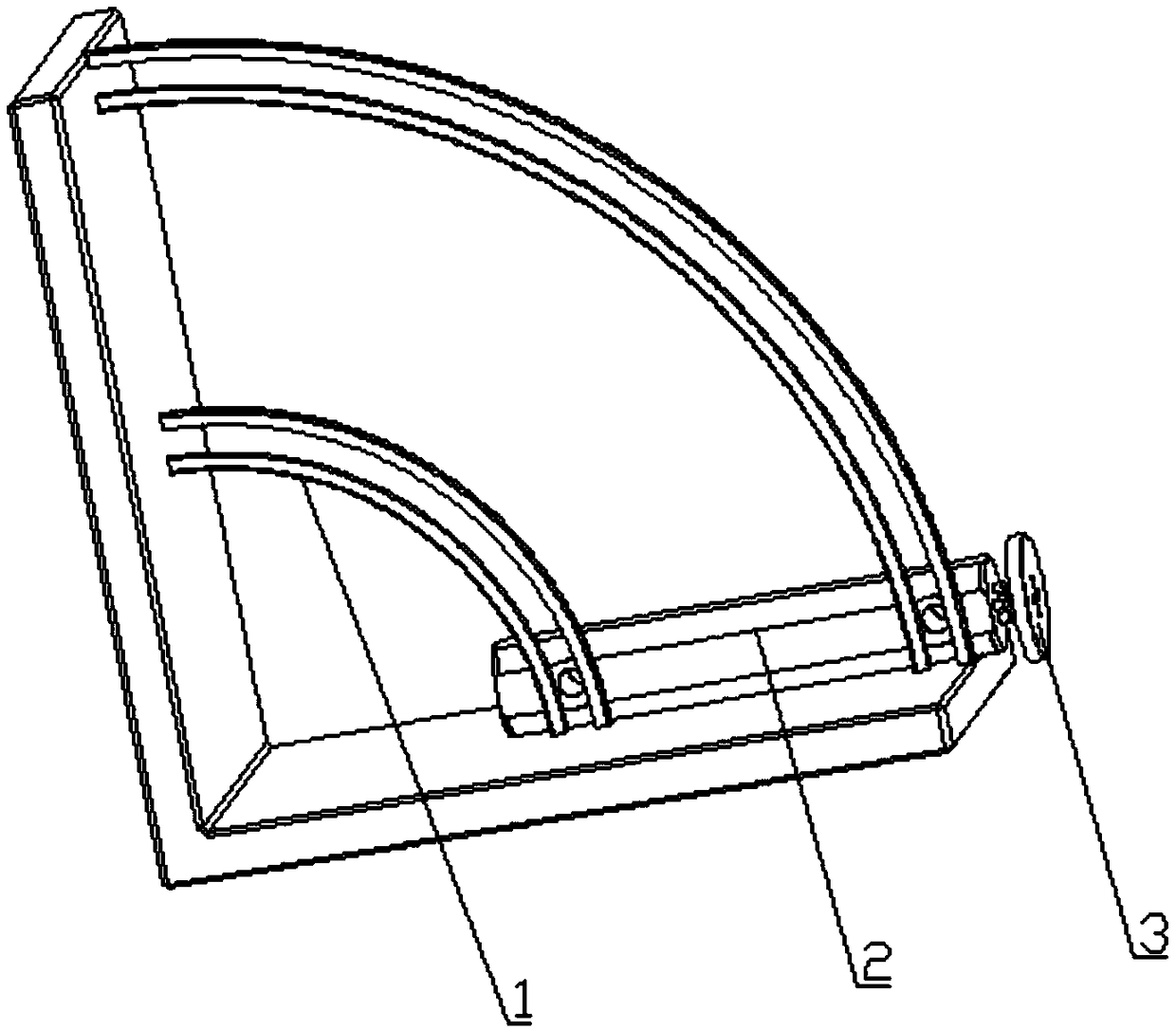 Corner laser device and fastener positioning device thereof