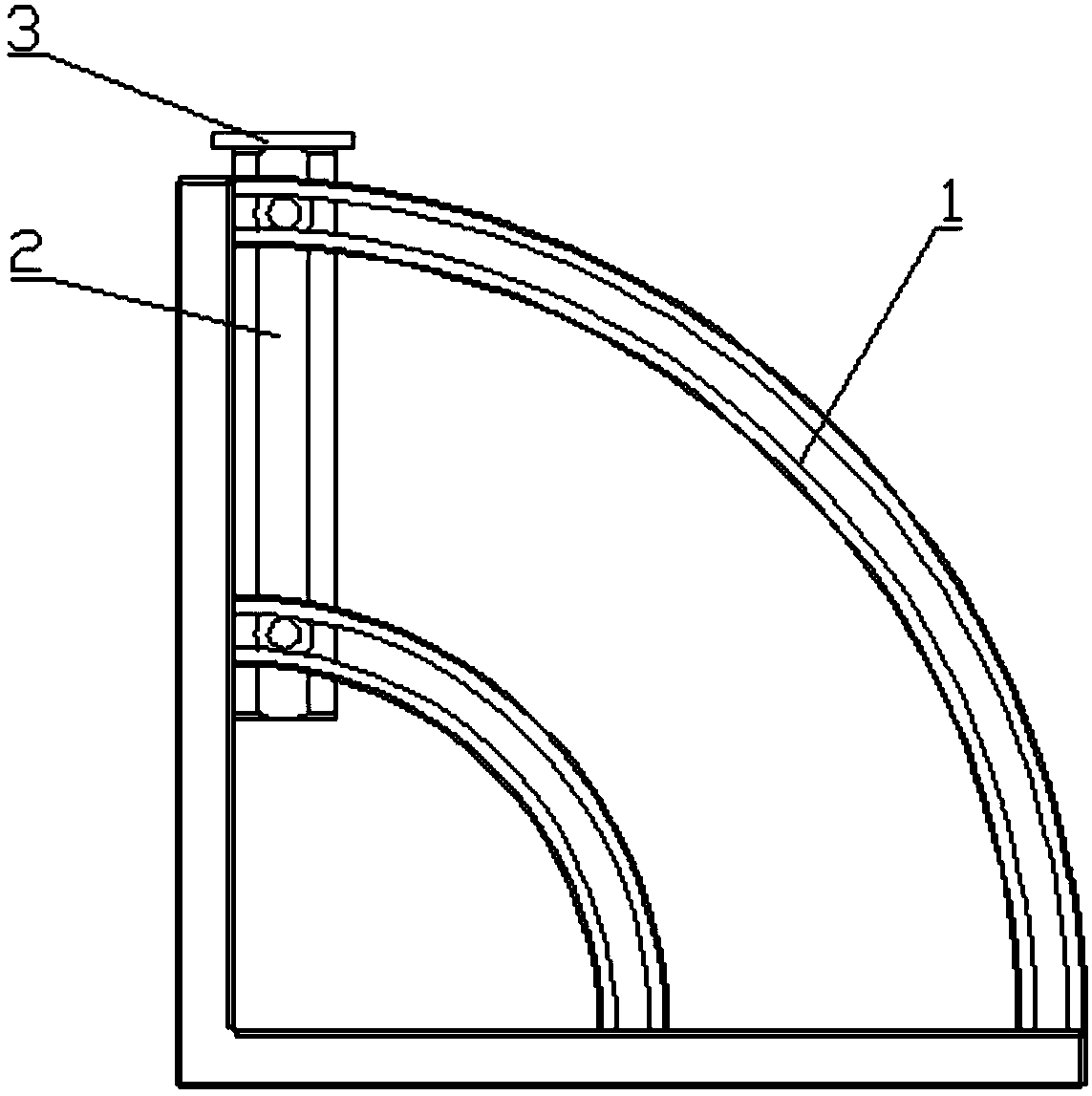 Corner laser device and fastener positioning device thereof