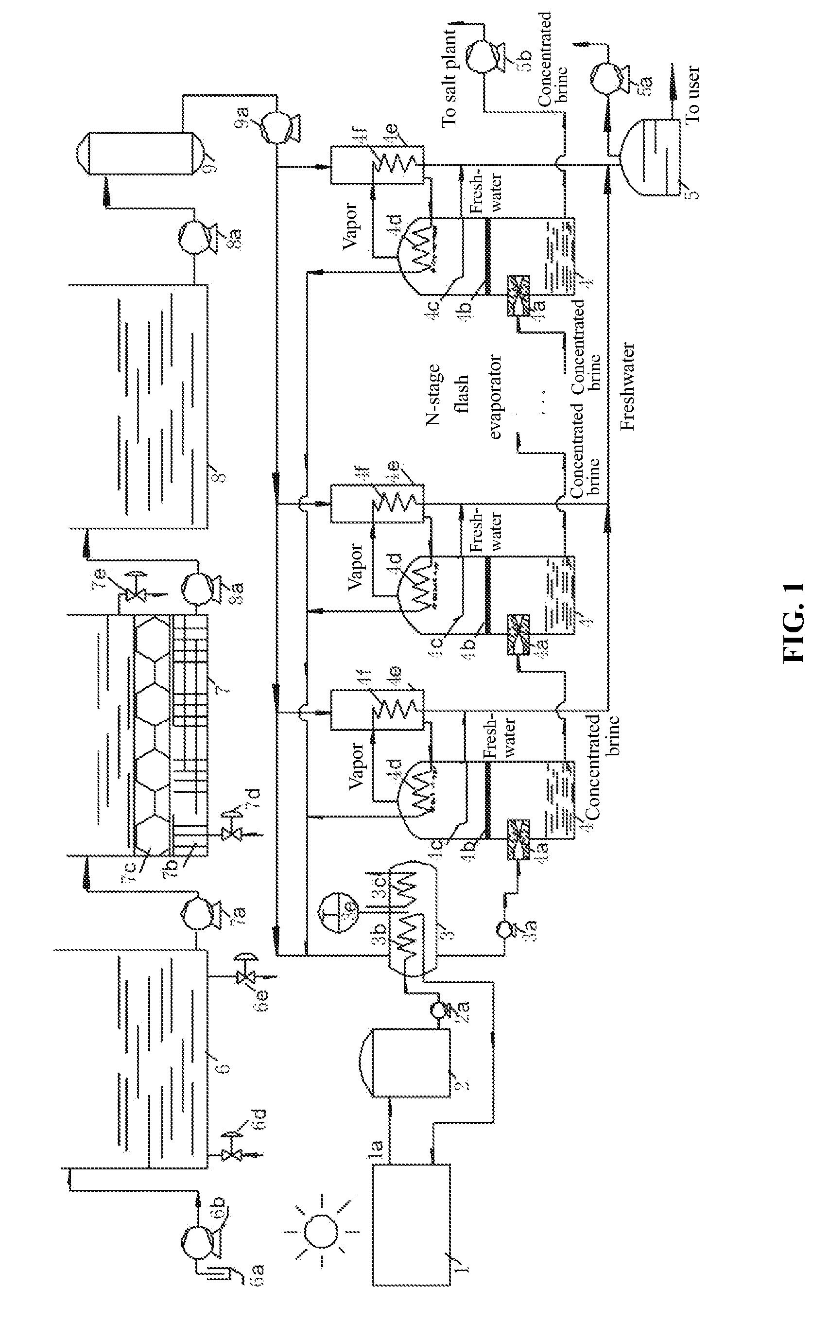 Apparatus and method for desalinating seawater