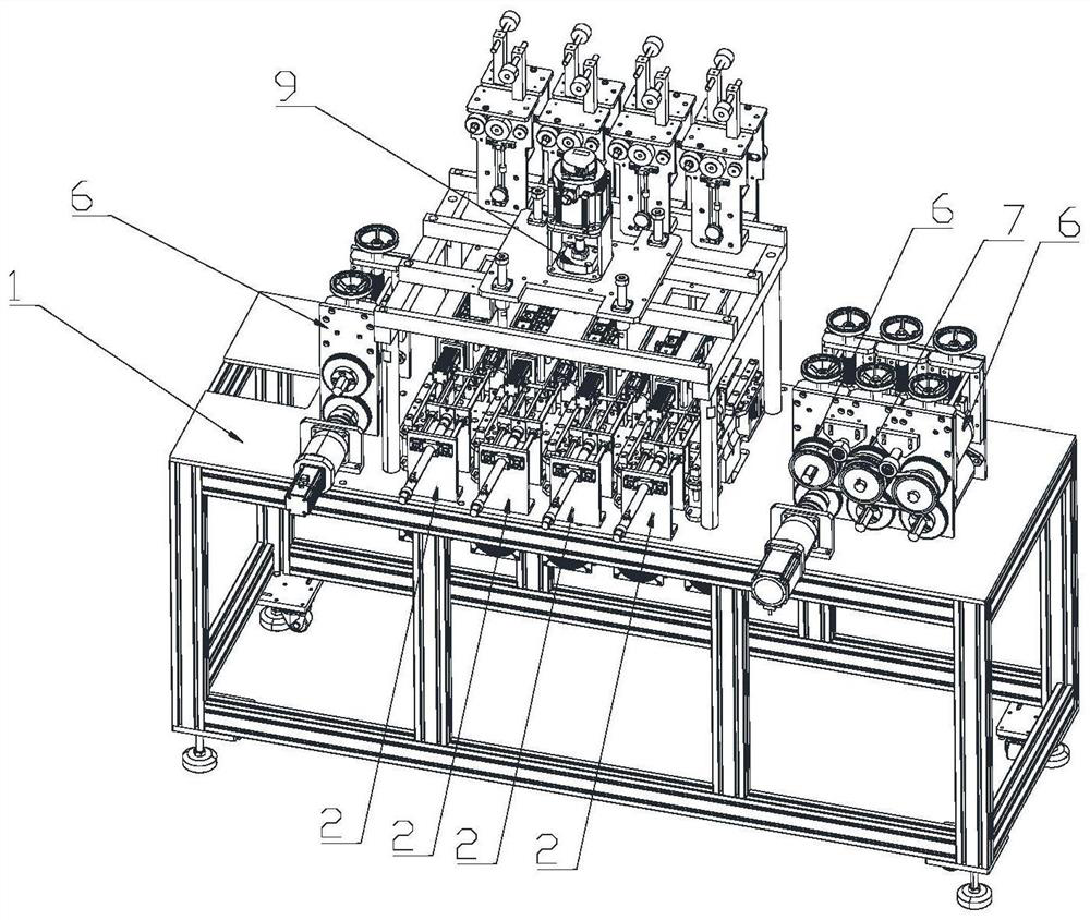 A kind of plane mask production equipment and production method