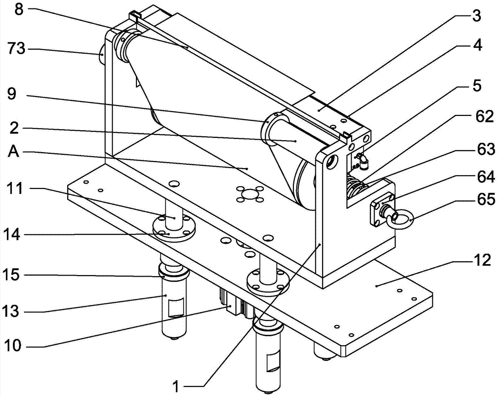 Automatic tape coating and cutting-off mechanism for RO (reverse osmosis) membrane