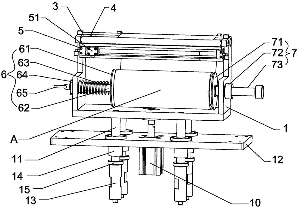 Automatic tape coating and cutting-off mechanism for RO (reverse osmosis) membrane