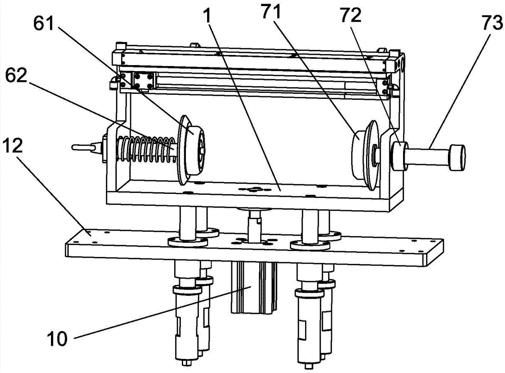 Automatic tape coating and cutting-off mechanism for RO (reverse osmosis) membrane