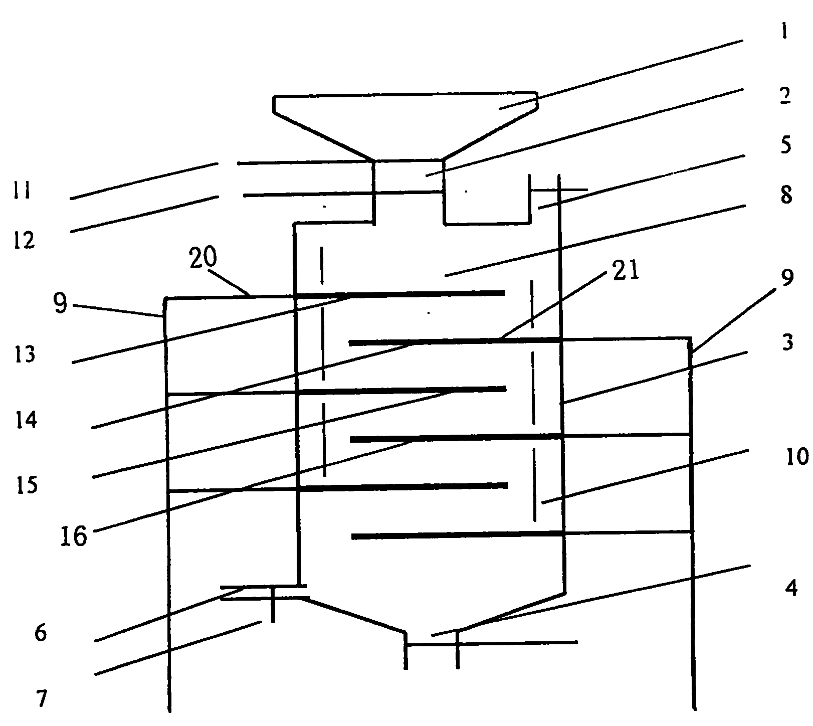 Reaction unit and process of continuous preparation of carbon nano-tube