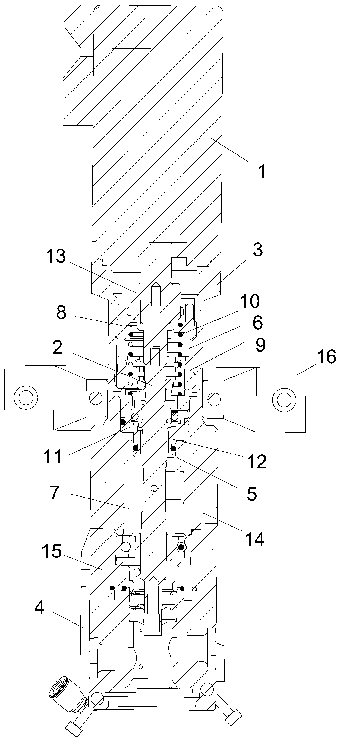 Stirring shaft upper end gas supply cutting device