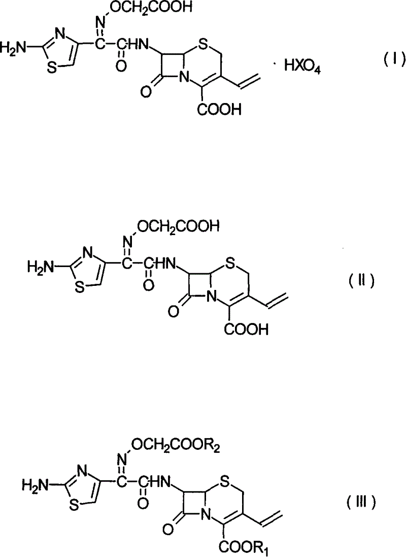 Method for preparing cefixime