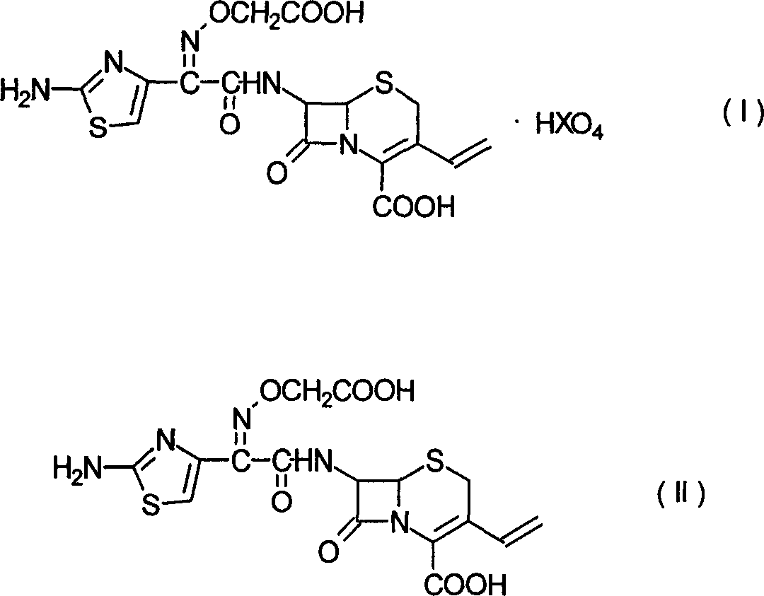 Method for preparing cefixime