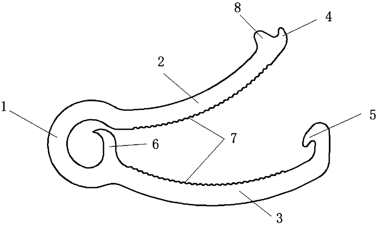 Degradable zinc alloy peritoneoscope hemostatic clip and preparing method thereof