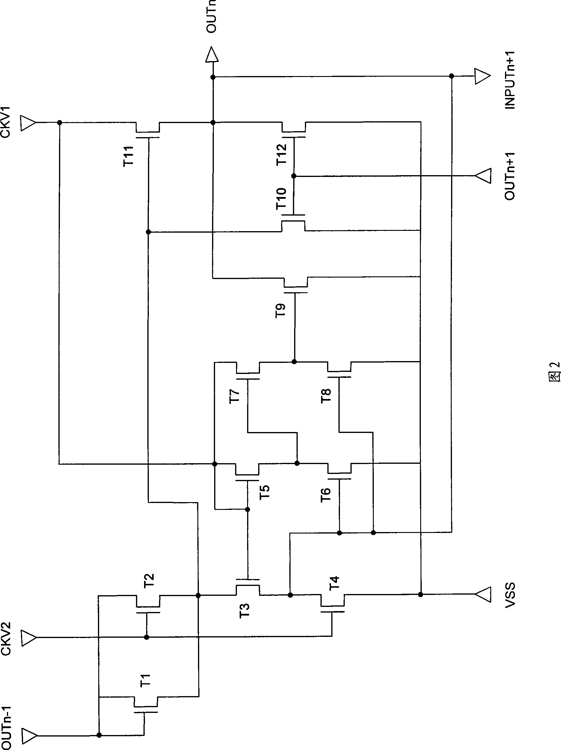 Displacement register and grid drive deivce thereof