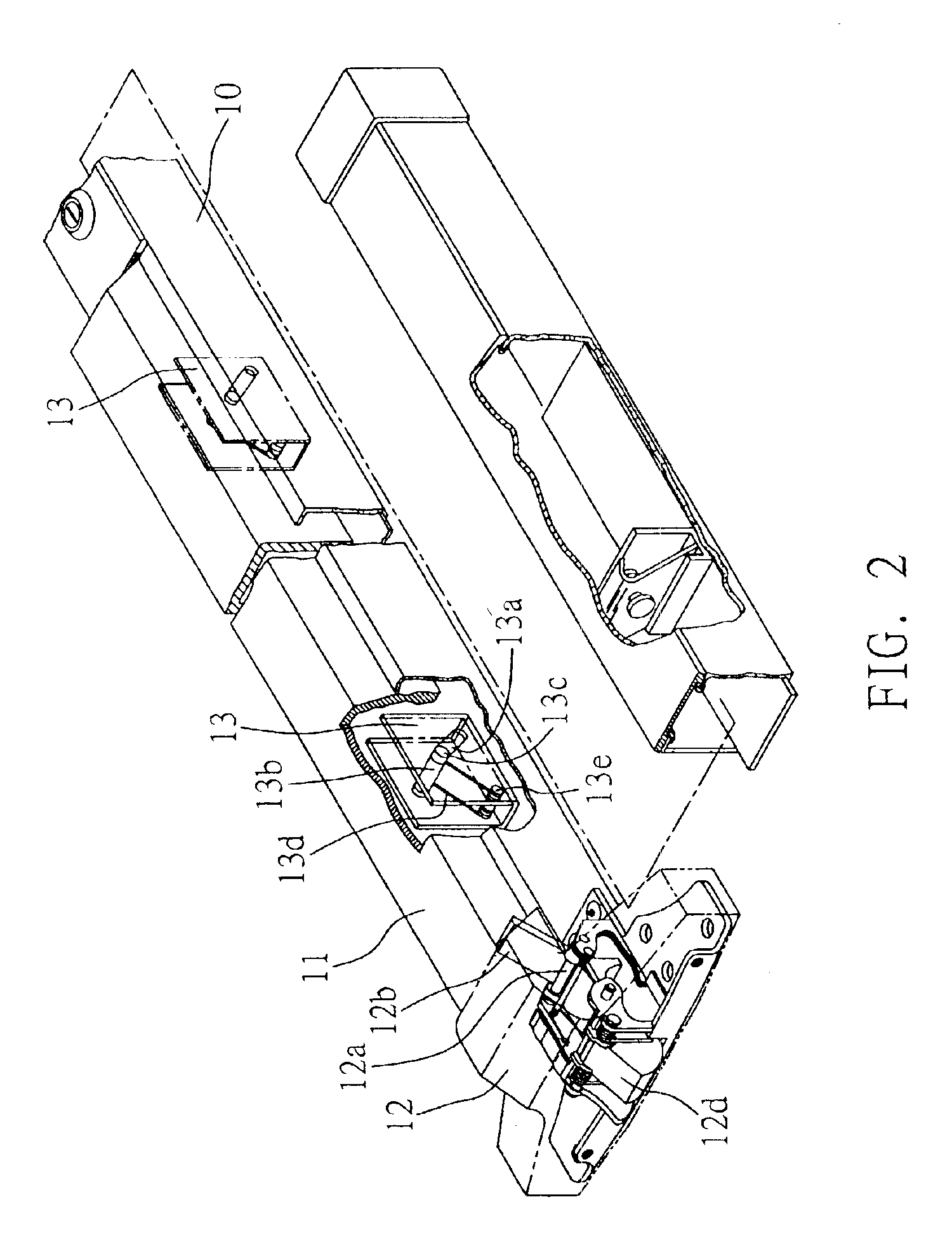 Fire door lock mechanism