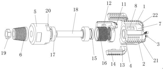 Telescopic crushing type PDC drill bit for petroleum drilling and using method