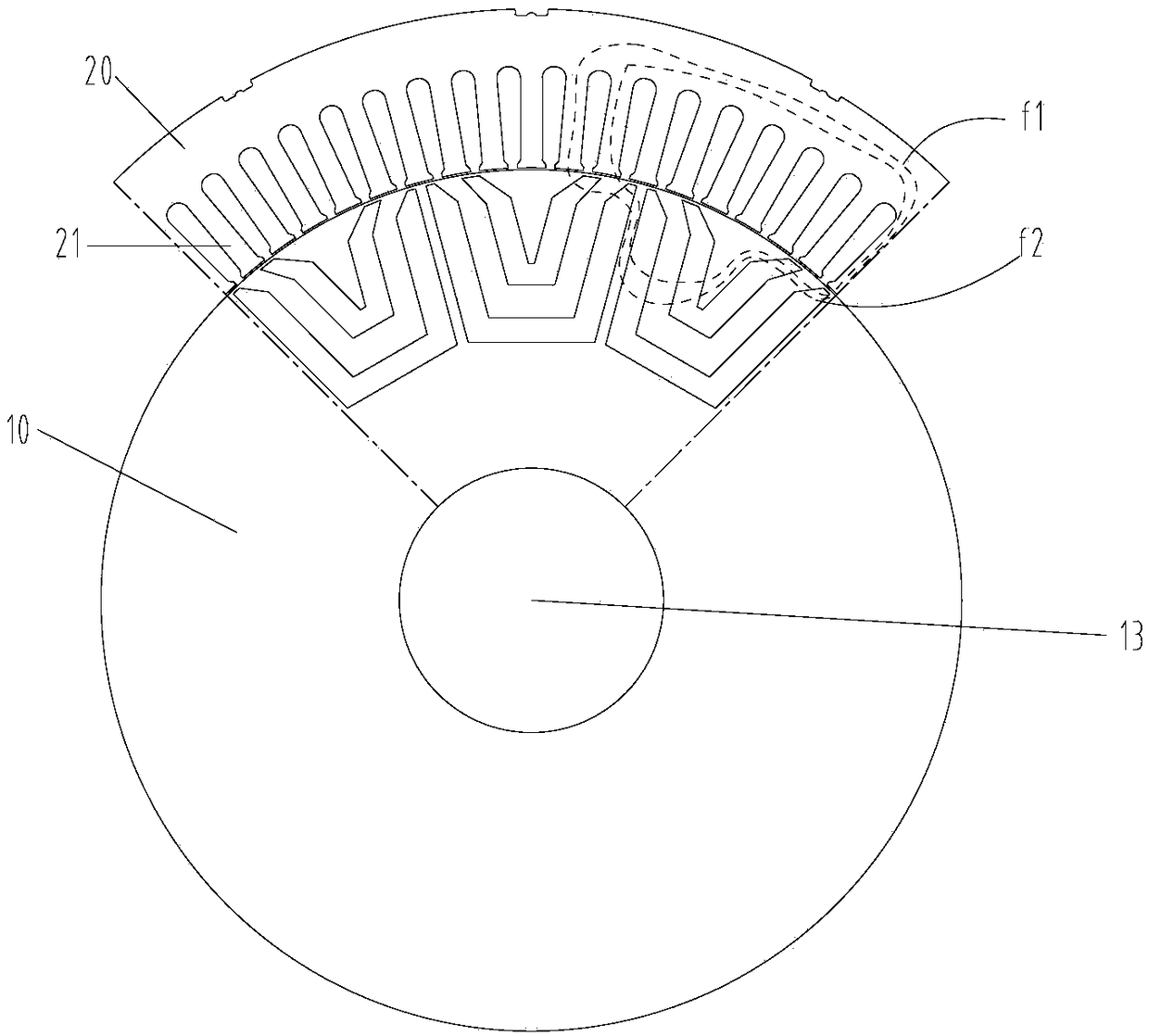 Rotor structure, permanent magnet auxiliary synchronous reluctance motor and electric vehicle