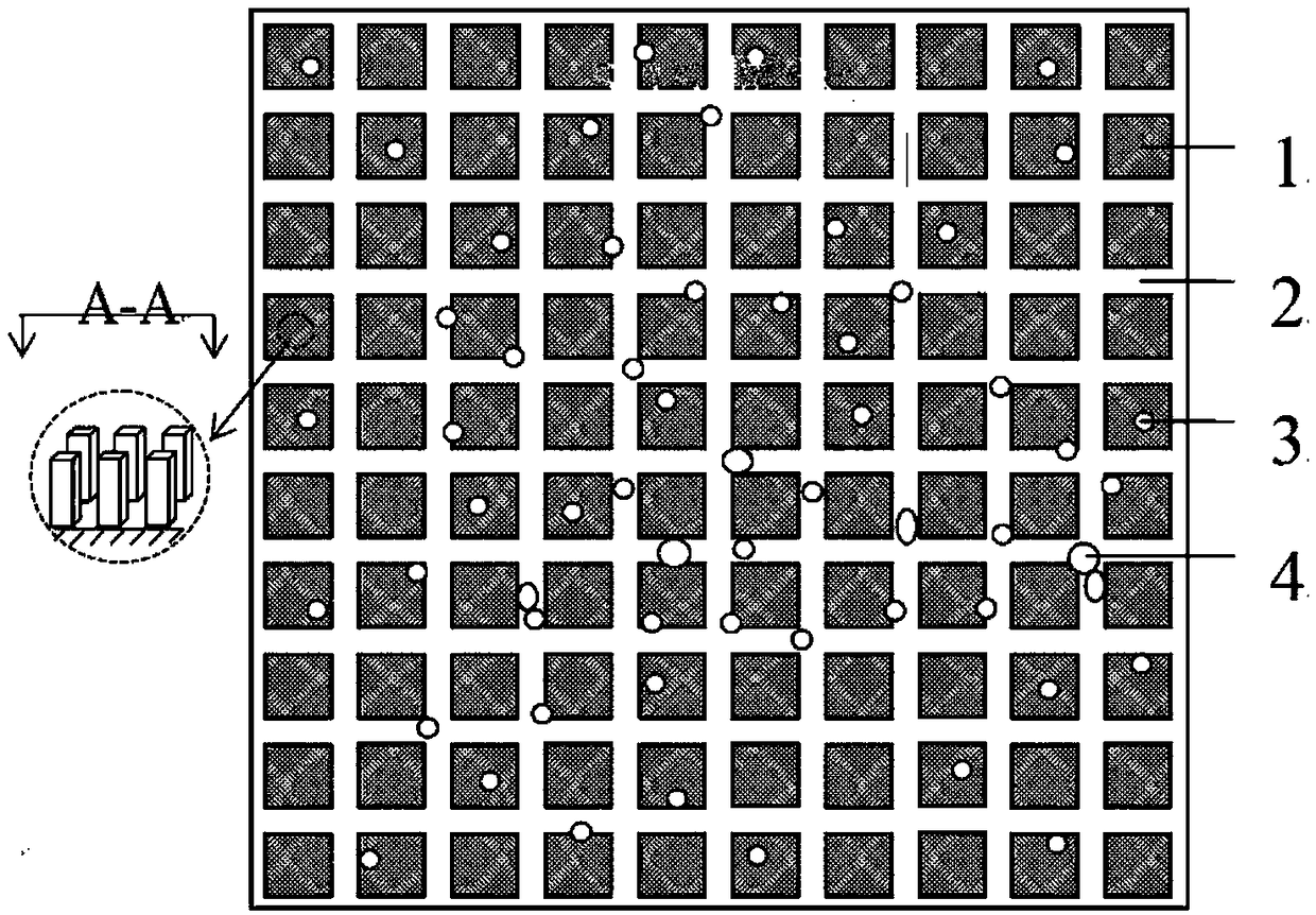 A hydrophilic/hydrophobic enhanced boiling heat exchanger with composite columnar microstructure