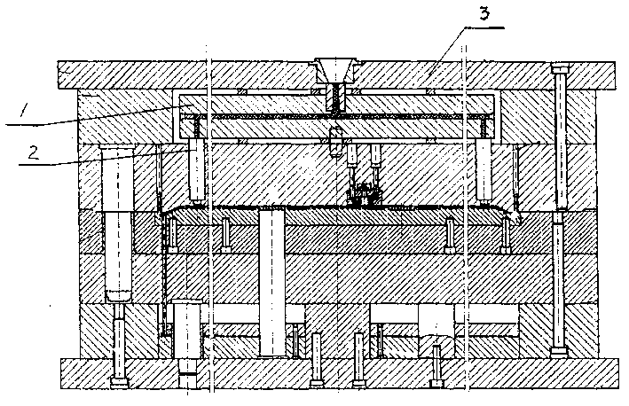 Injection moulding process and apparatus for plastic diaphragm of press filter