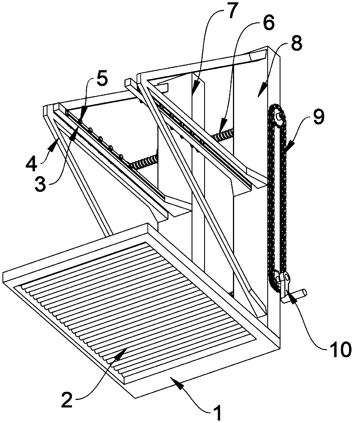 Positioning and welding integrated mechanism for building pouring frame