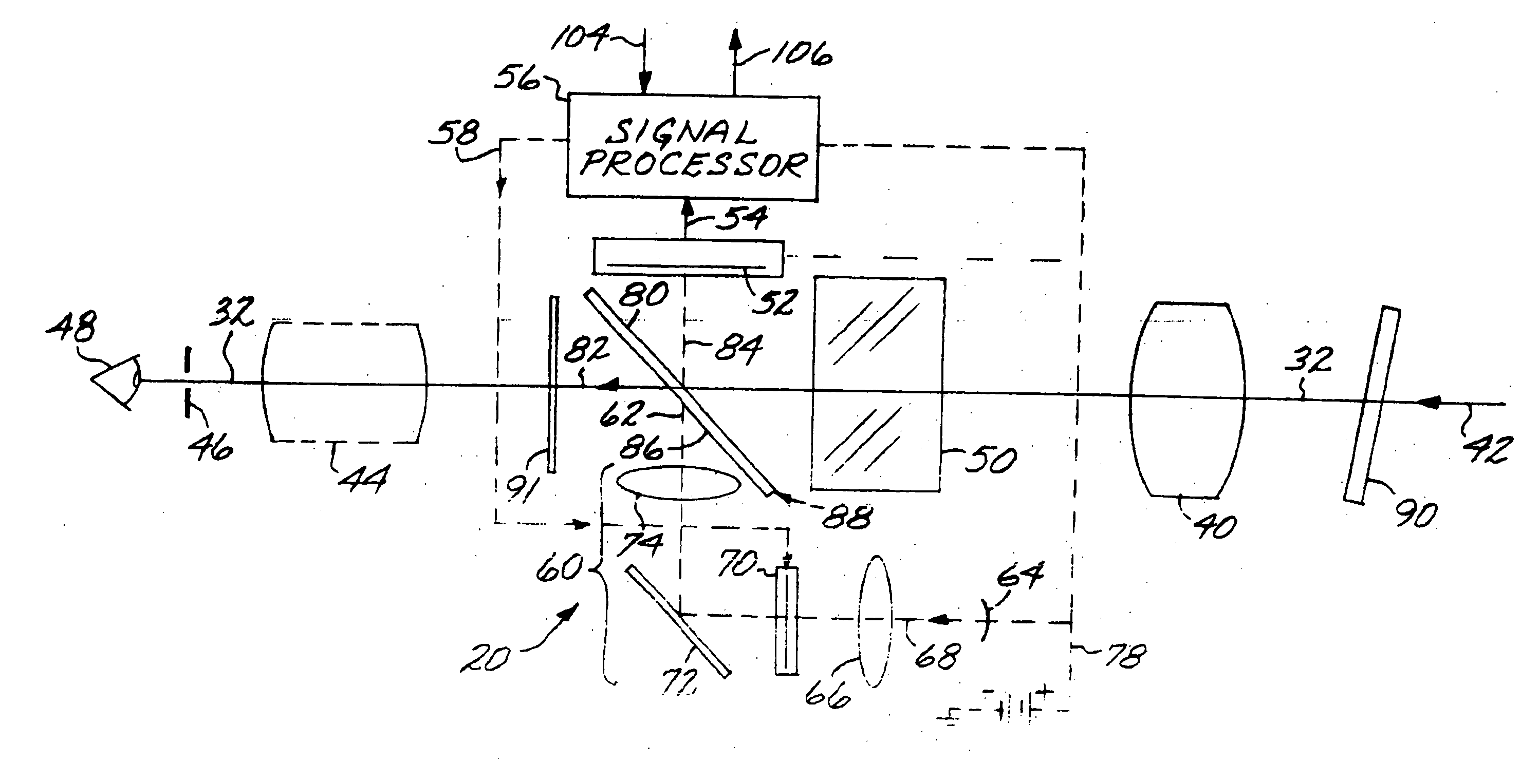 Sighted device operable in visible-wavelength or electro-optical/visible-wavelength sighting modes