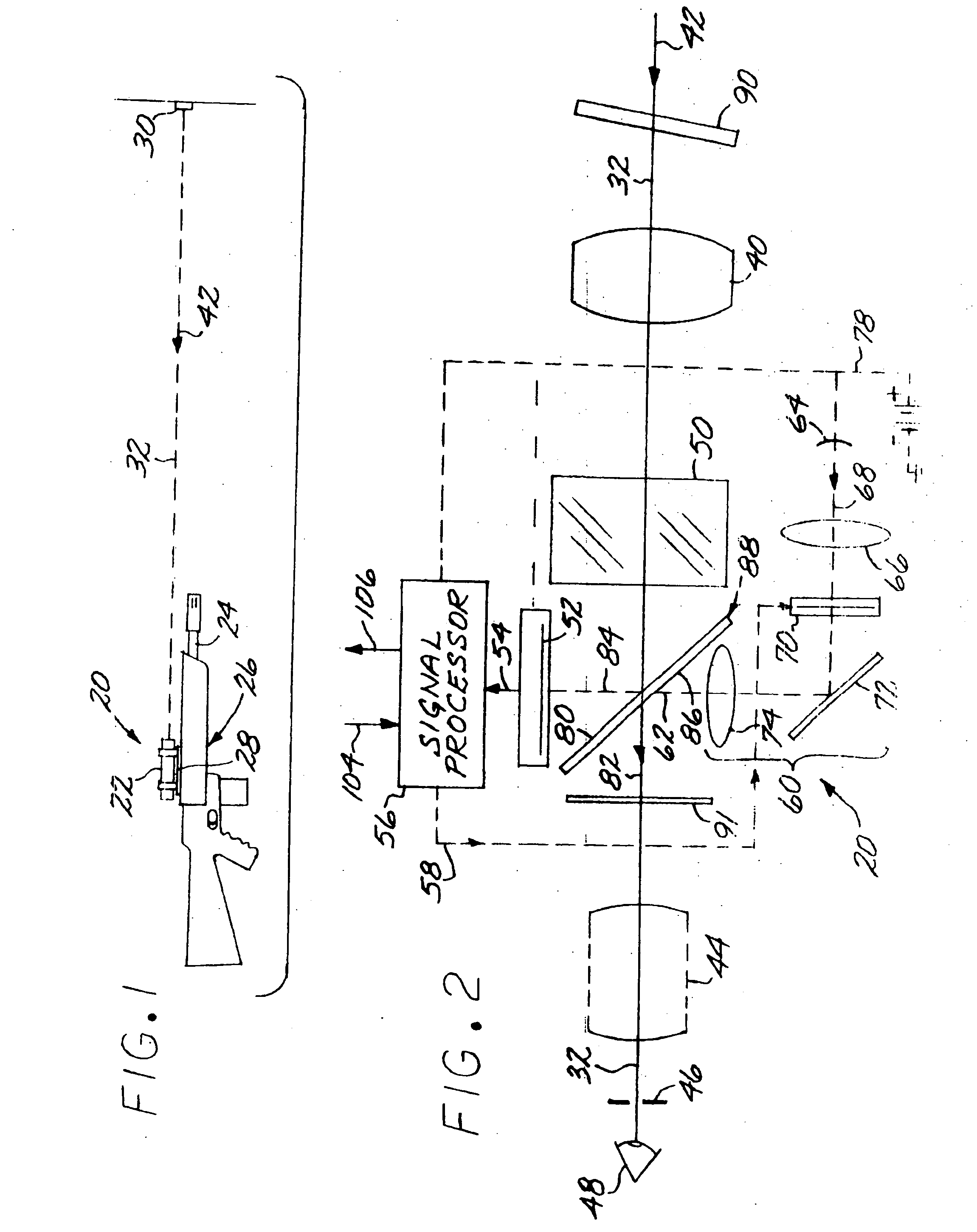 Sighted device operable in visible-wavelength or electro-optical/visible-wavelength sighting modes